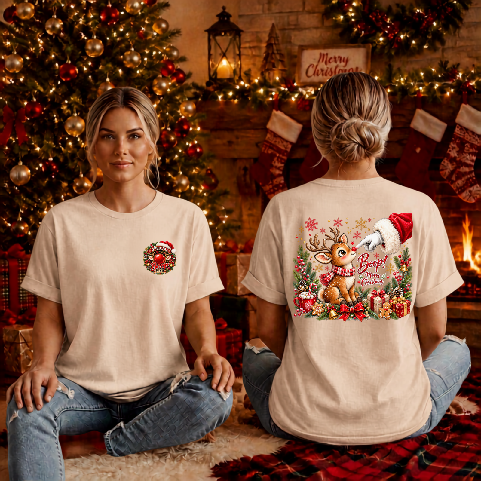 Boop T-shirt Pocket and Back Graphics TheCraftNook