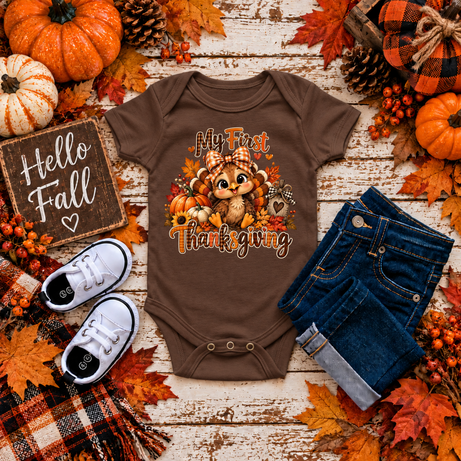 My First Thanksgiving Girl TheCraftNook