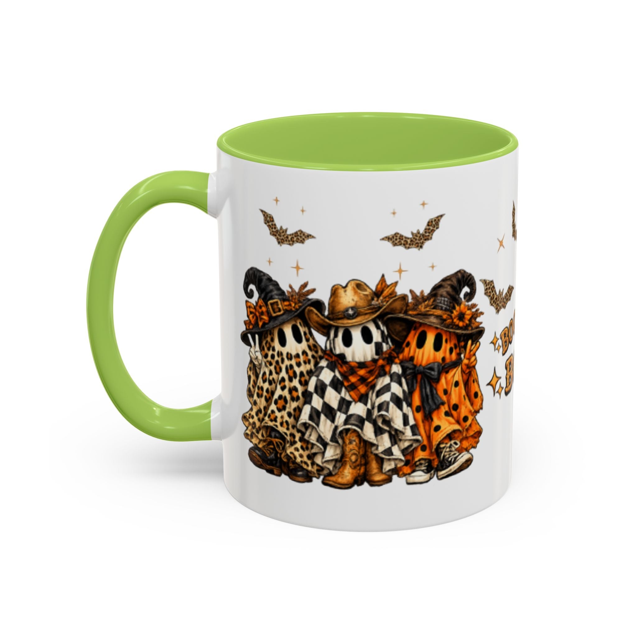 Boo Scootin' Mug – Halloween Ghost Accent Coffee Mug (11oz & 15oz)