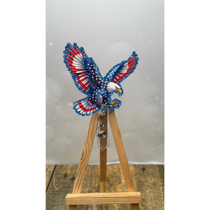 American Eagle Flag Badge Pull TheCraftNook