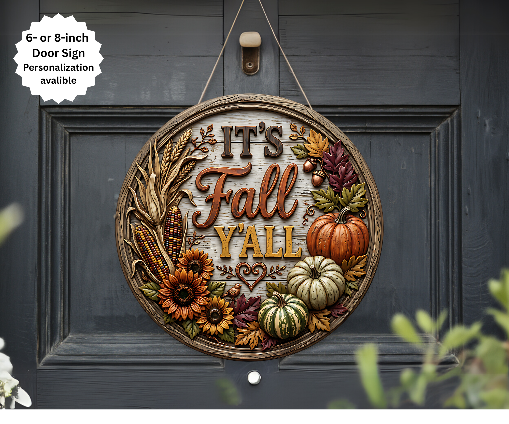 Handmade Fall Door Signs