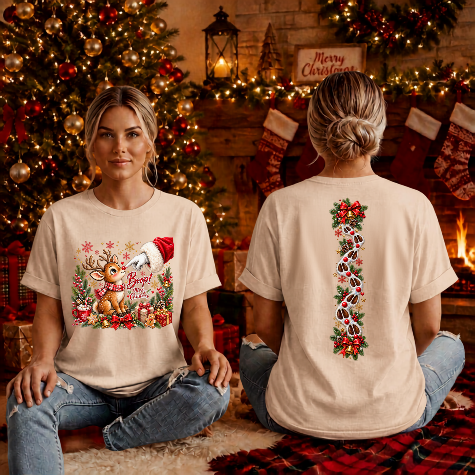 Boop T-shirt Front and back graphics TheCraftNook