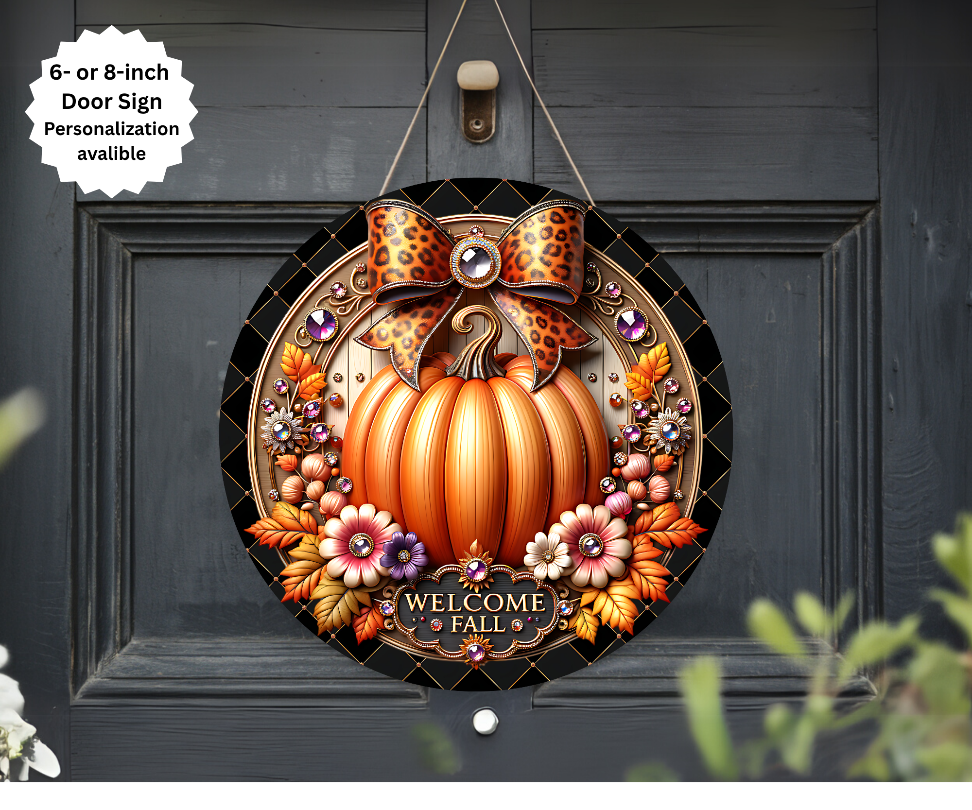 Handmade Fall Door Signs