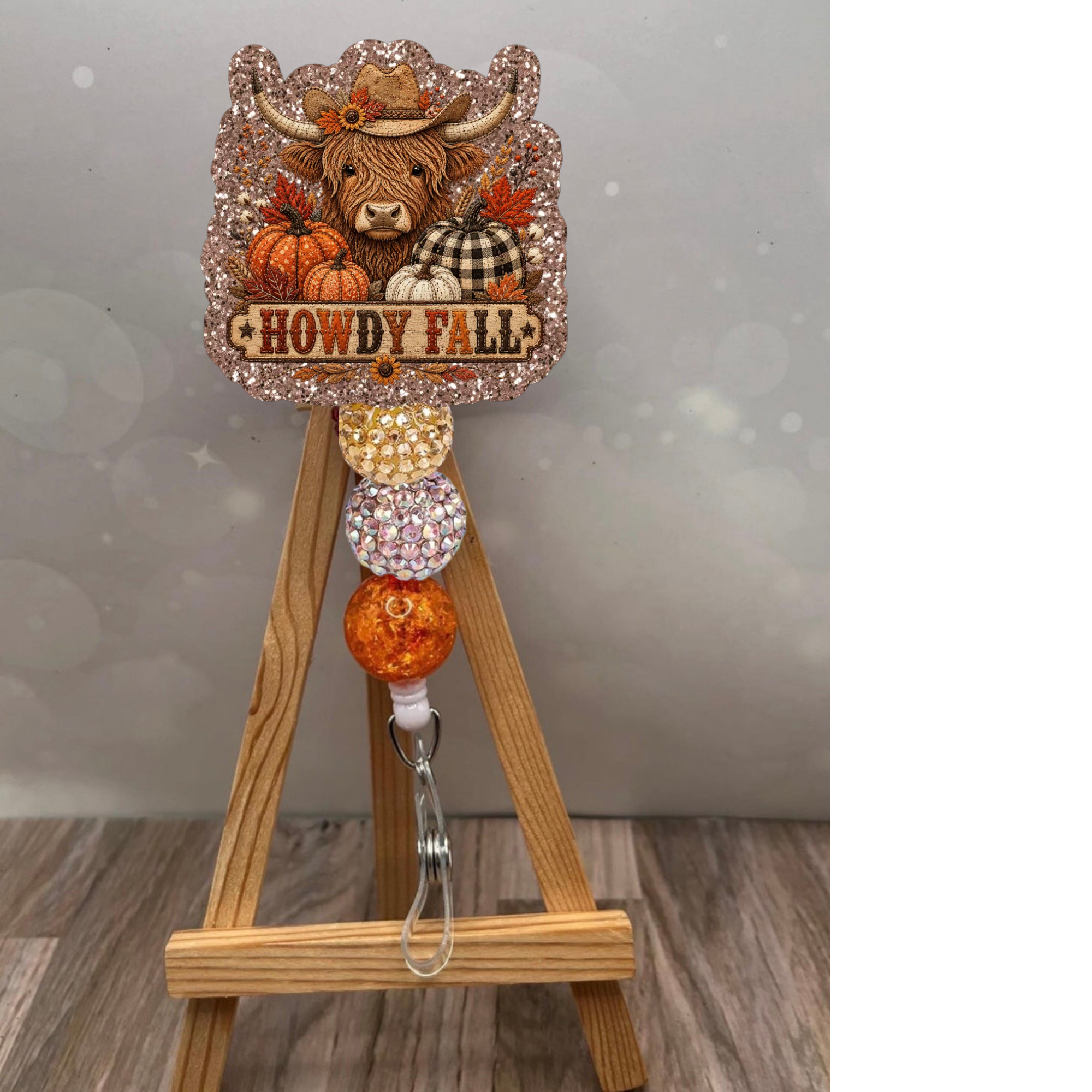 Howdy Fall Patchwork Badge Pull