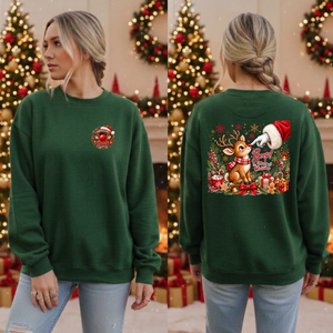 Boop Sweatshirt Pocket and back Graphics TheCraftNook