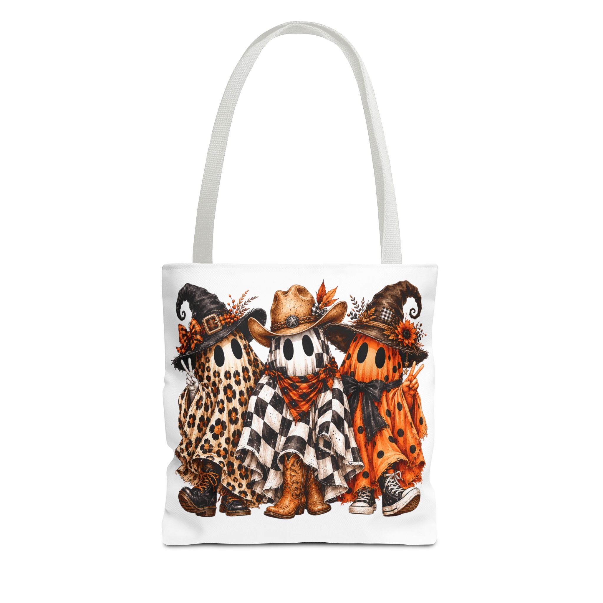 Boo Scootin' Halloween Tote Bag | All Over Print