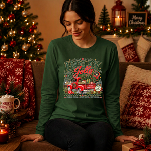 Holly Jolly Farm Long Sleeve Tee TheCraftNook