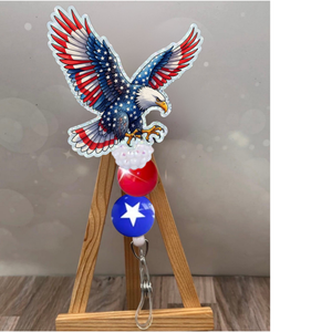 American Eagle Flag Badge Pull TheCraftNook