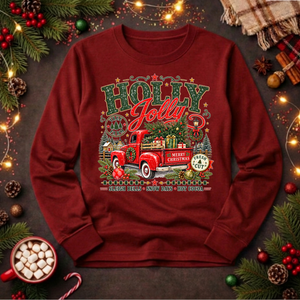 Holly Jolly Farm Long Sleeve Tee TheCraftNook