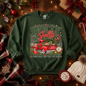 Holly Jolly farm Sweatshirt TheCraftNook