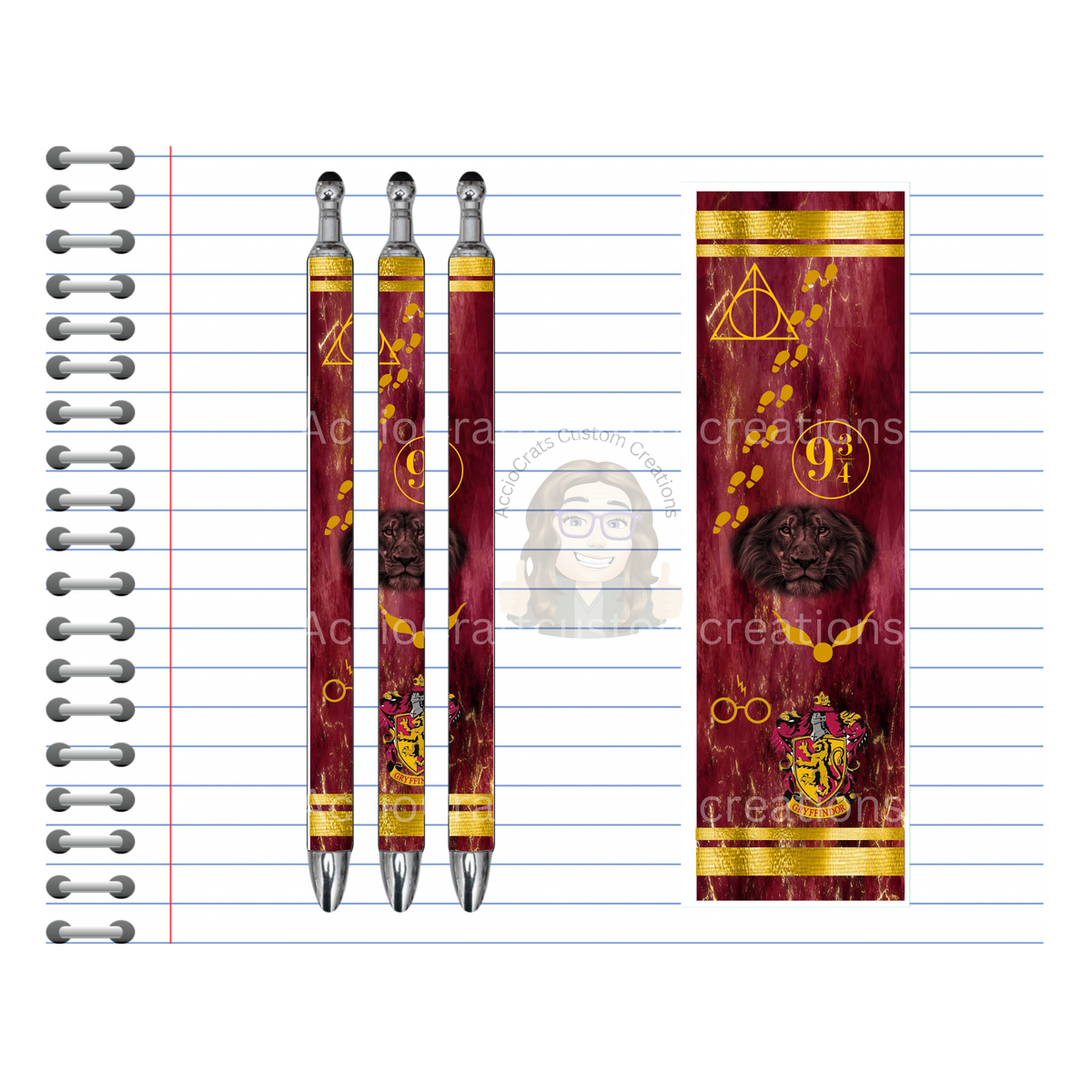 Refillable Pens, Wizard Images. Write with a little magic! ✨🪄Multiple options and Images available. TheCraftNook