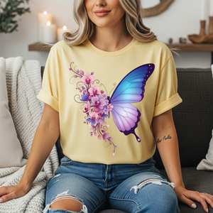 Butterfly Orchids Tee TheCraftNook