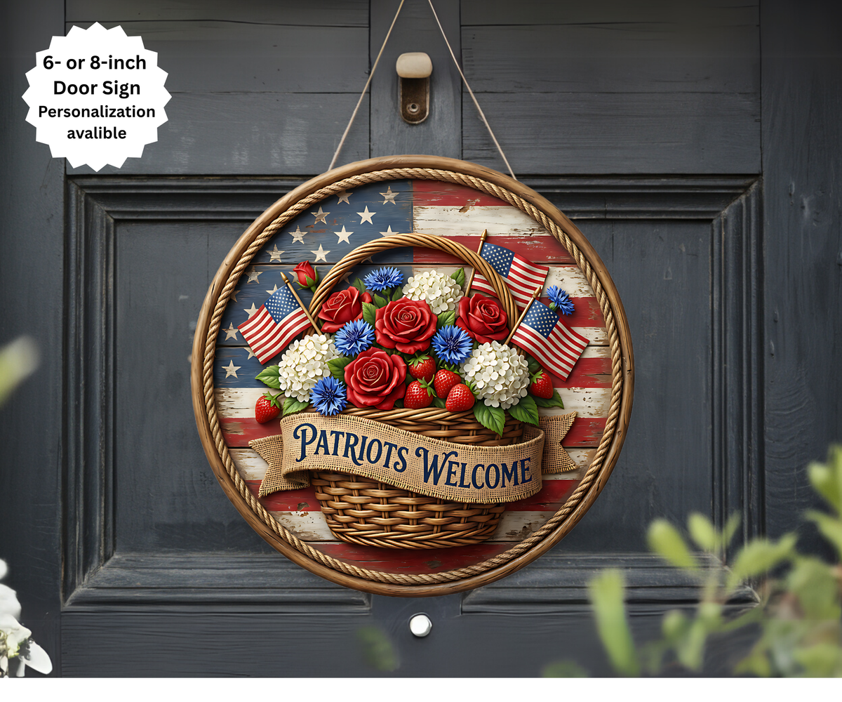 4th of July Door Signs TheCraftNook