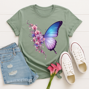 Butterfly Orchids Tee TheCraftNook