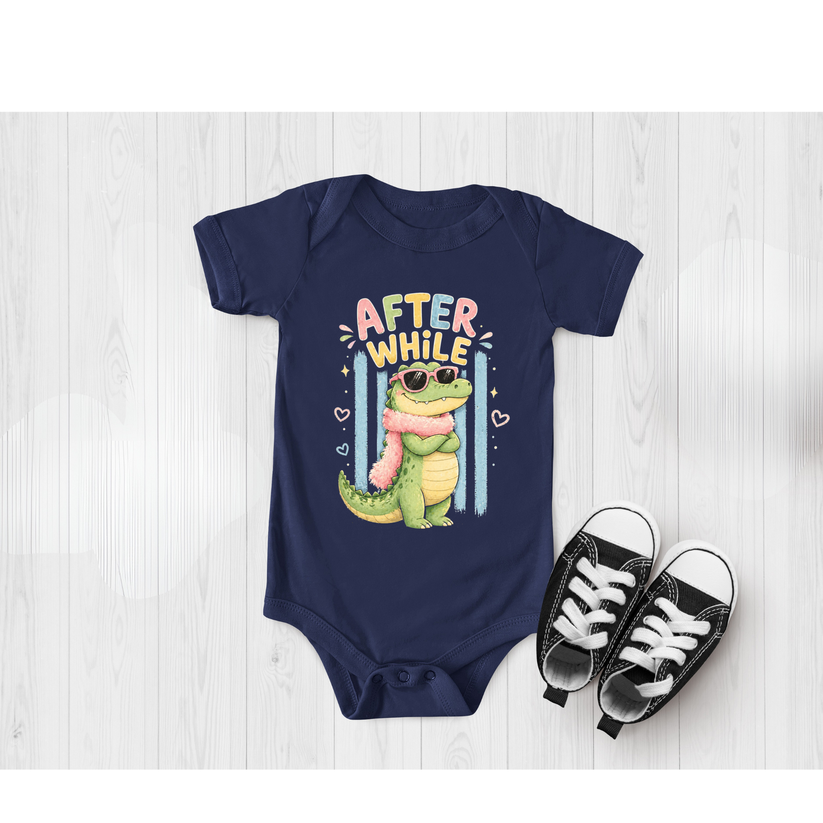 Afterwhile Crocodile Infant Bodysuit TheCraftNook