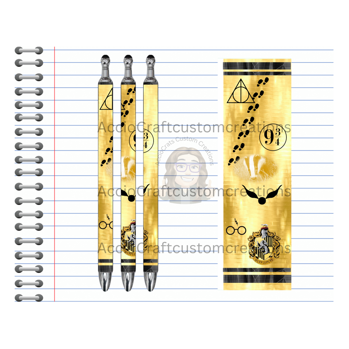 Refillable Pens, Wizard Images. Write with a little magic! ✨🪄Multiple options and Images available. TheCraftNook