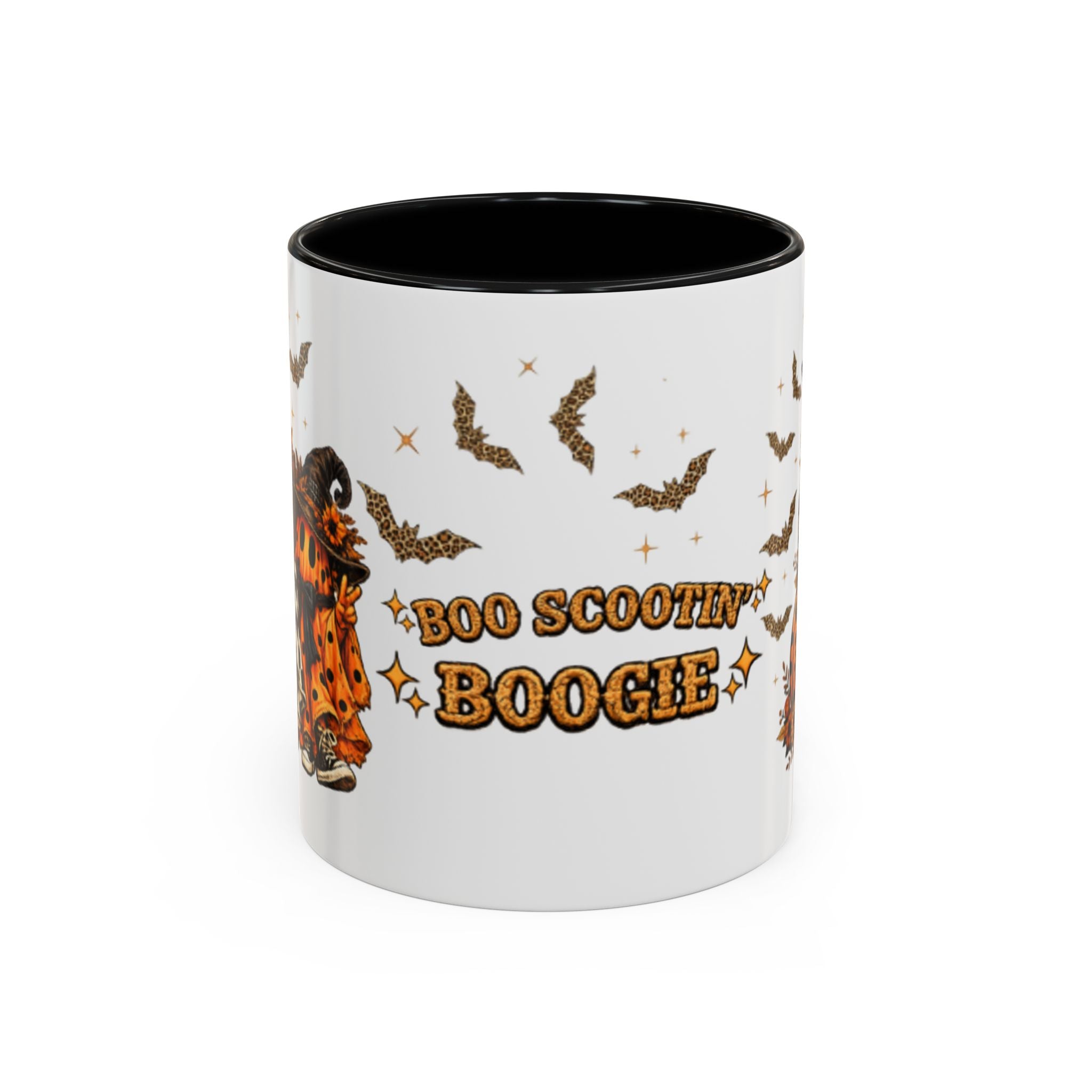 Boo Scootin' Mug – Halloween Ghost Accent Coffee Mug (11oz & 15oz)