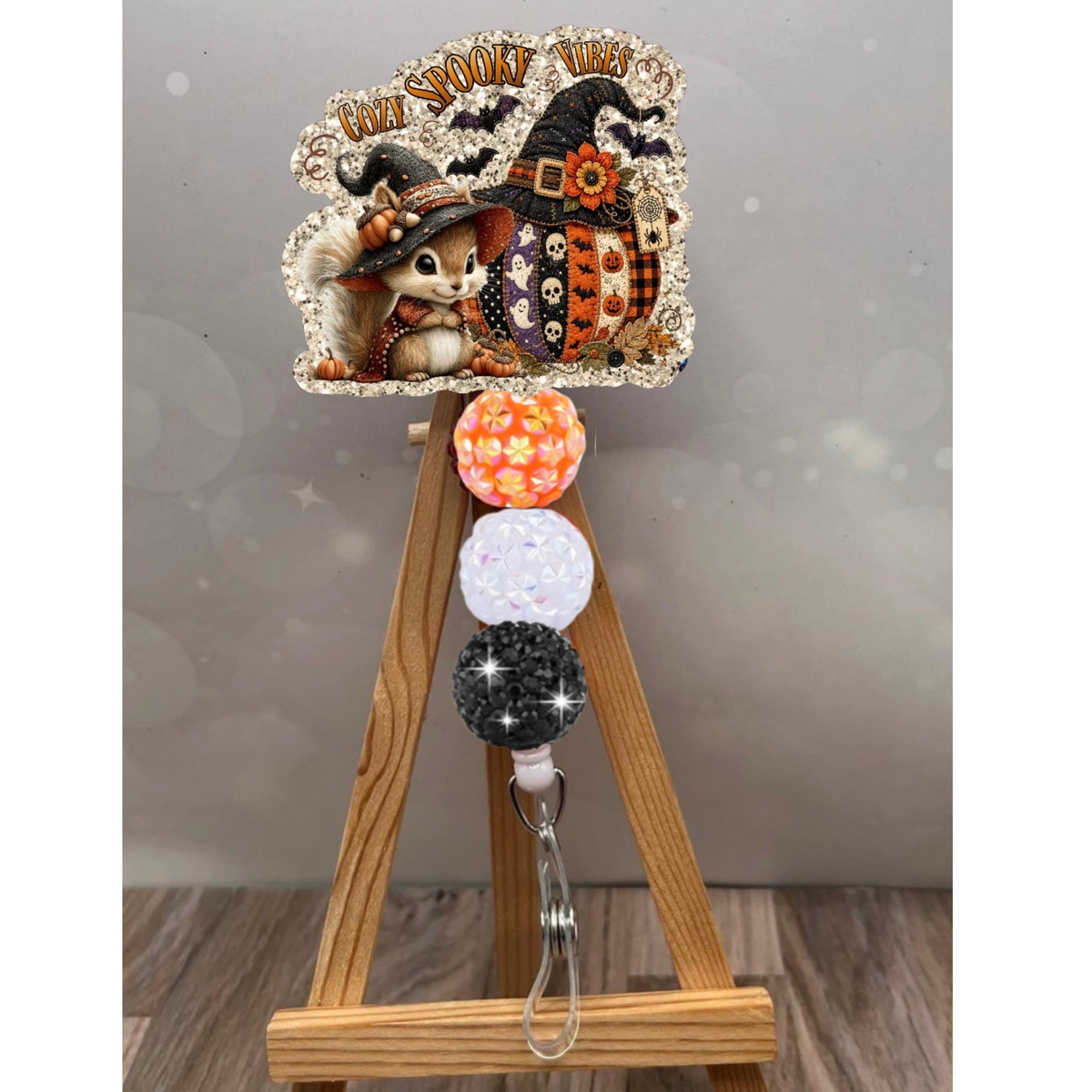 Cozy Spooky Vibes Badge Pull TheCraftNook