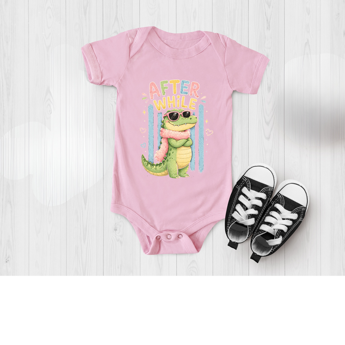 Afterwhile Crocodile Infant Bodysuit TheCraftNook