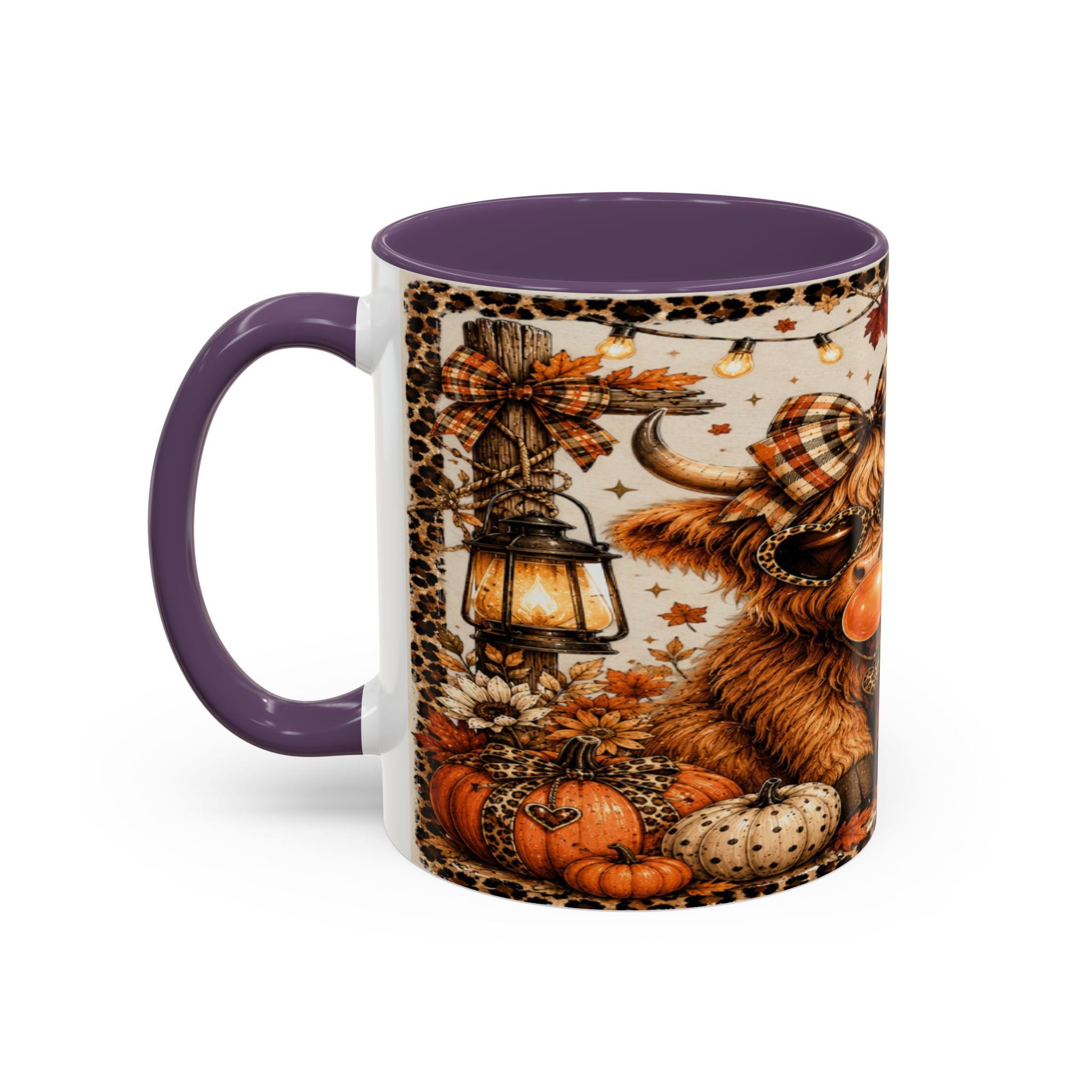 Hello Fall Accent Coffee Mug — Cozy Days, Warm Drinks & Good Vibes Autumn Mug