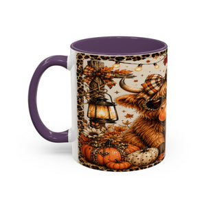 Hello Fall Accent Coffee Mug — Cozy Days, Warm Drinks & Good Vibes Autumn Mug Printify