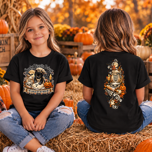 Kids Spooky Biscuits Front and Back graphics TheCraftNook