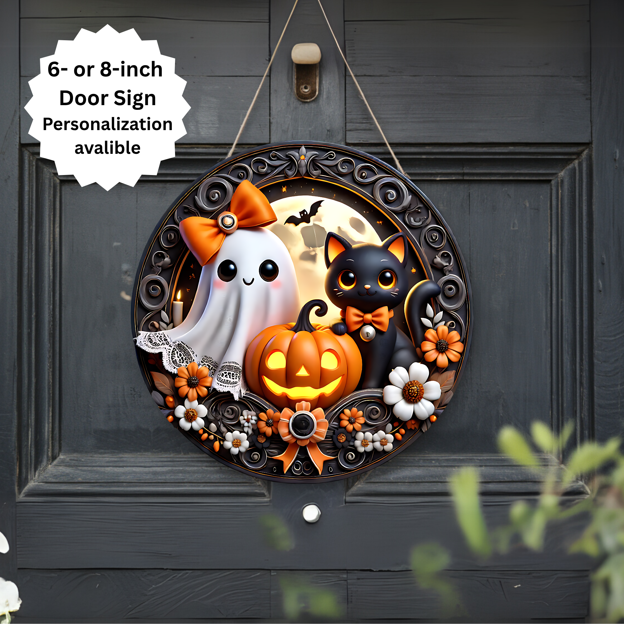 Spooky season Halloween Door signs