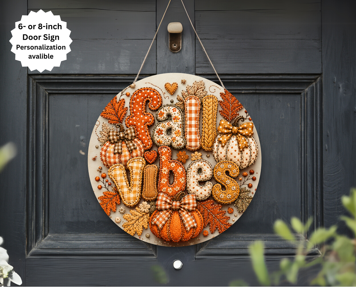 Handmade Fall Door Signs TheCraftNook