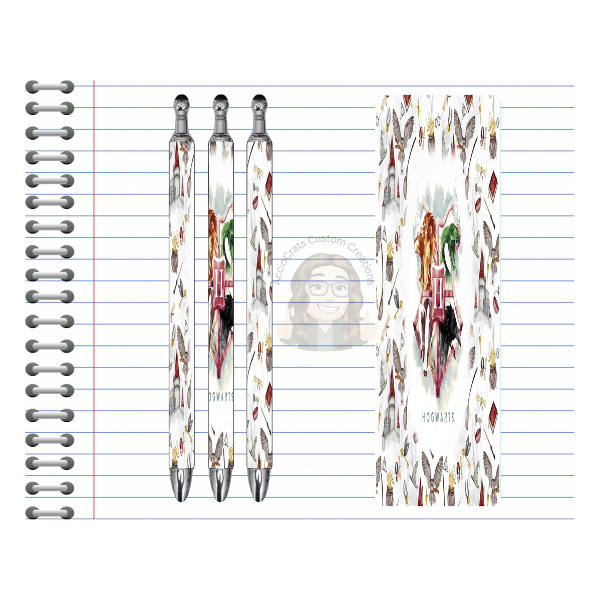 Refillable Pens, Wizard Images. Write with a little magic! ✨🪄Multiple options and Images available. TheCraftNook
