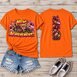 New Achievement T-shirt Front and back Graphics TheCraftNook