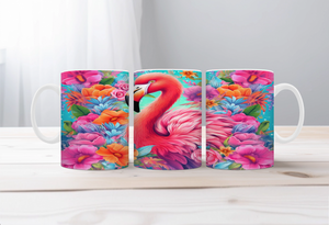 Sunshine & Whimsy Flamingo Mugs TheCraftNook