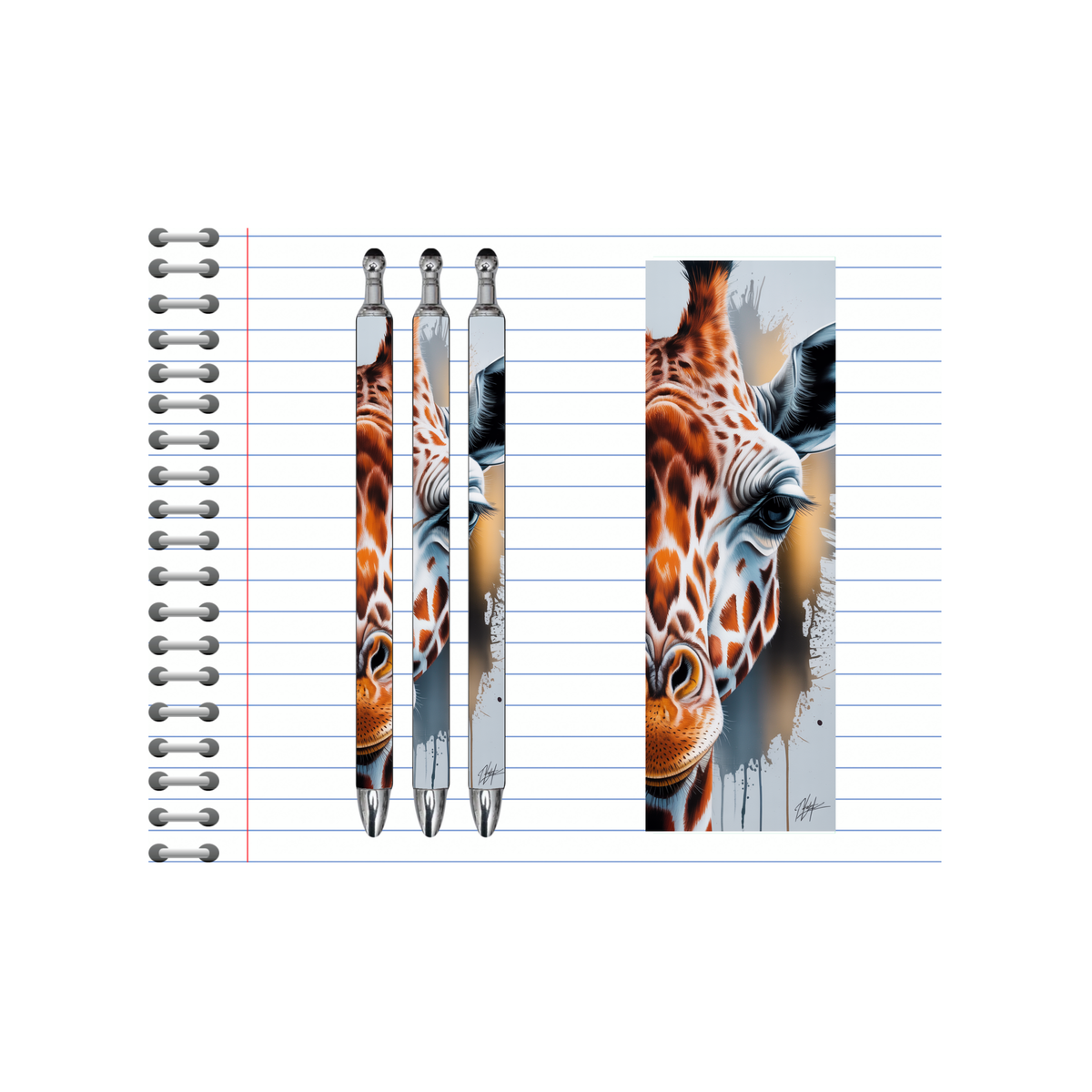 A long‑necked twist on everyday writing, Refillable Pens, Giraffe Images multiple options and Images available. TheCraftNook