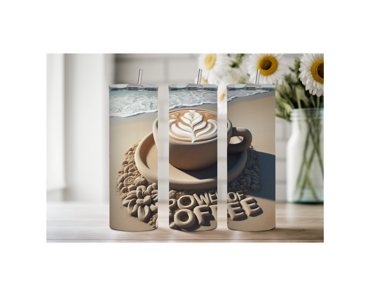 Brew‑tiful Day 20 oz Coffee Tumbler. Stainless-Steel Tumblers. Multiple Sizes and Images Available. TheCraftNook