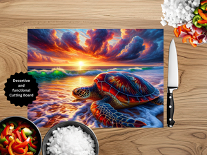 Sea Turtle Cutting Board TheCraftNook