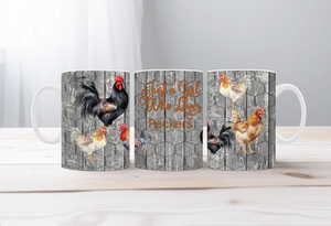 Country Coop Chicken Mug TheCraftNook