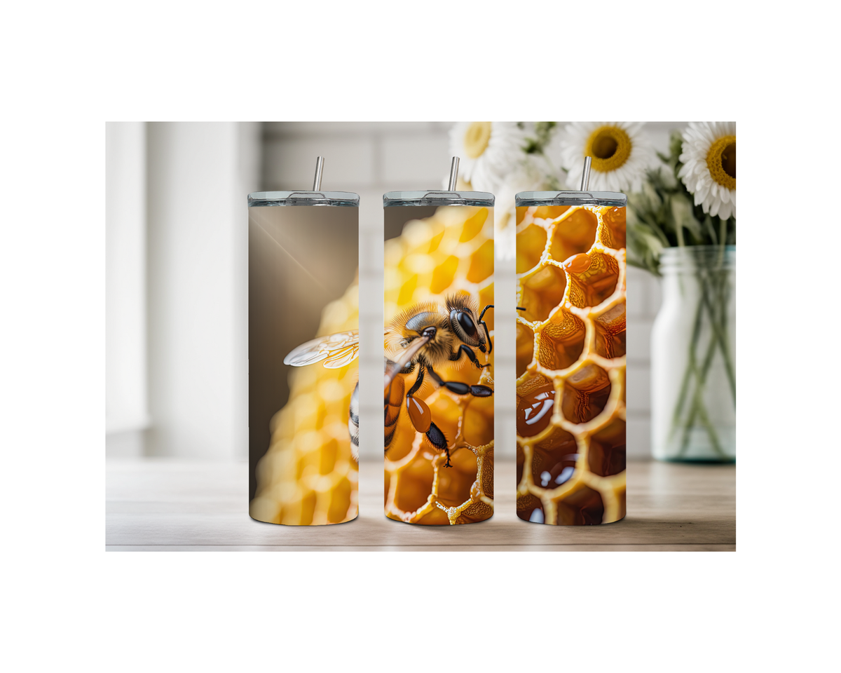 40 and 30 oz Honeybee Stainless Steel Tumblers. Multiple Images Available TheCraftNook