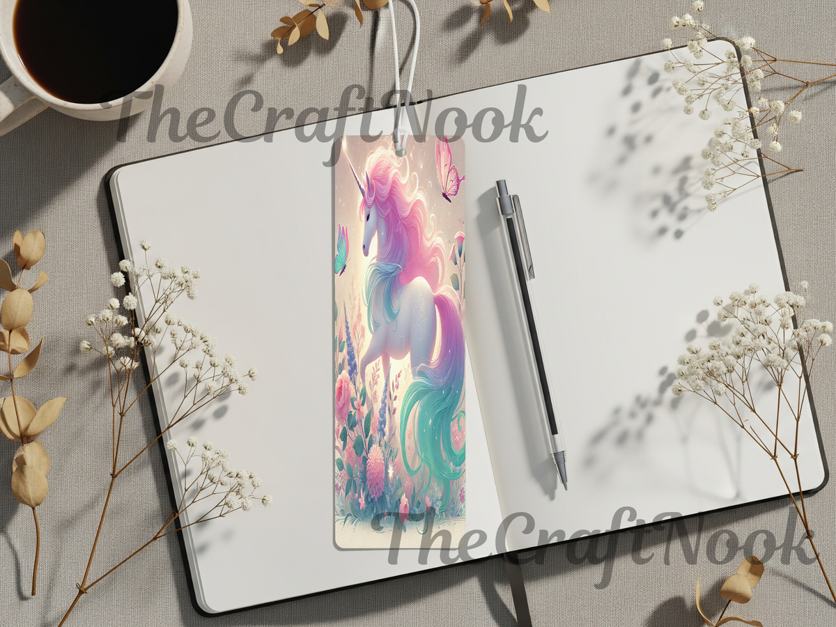 Aluminum Metal Bookmarks, Unicorn Images TheCraftNook