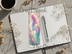 Aluminum Metal Bookmarks, Unicorn Images TheCraftNook