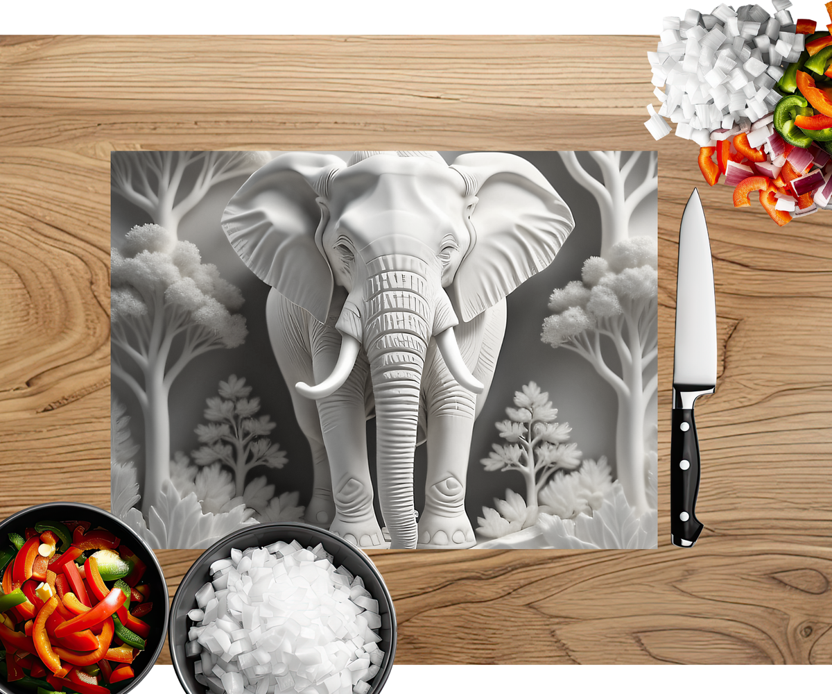 Wise & Wonderful Elephant Chopping Board TheCraftNook