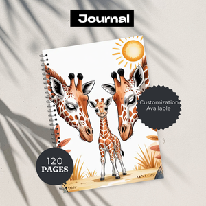Tall & Kind Giraffe Writing Journal TheCraftNook