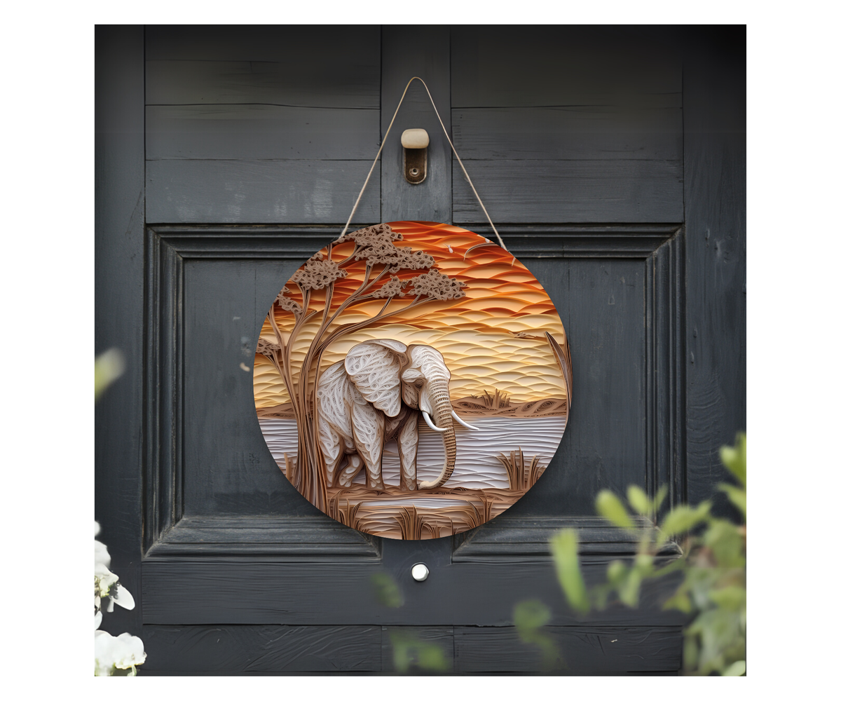 Good Vibes, Good Luck Elephant Sign TheCraftNook