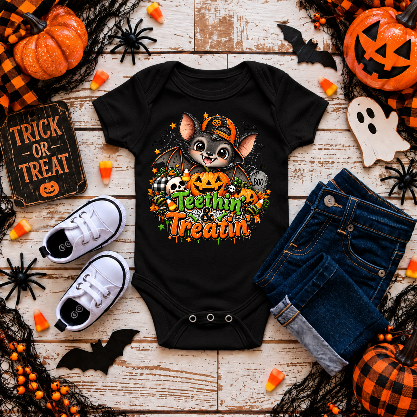 Teethin and Treatin Boy Bat TheCraftNook