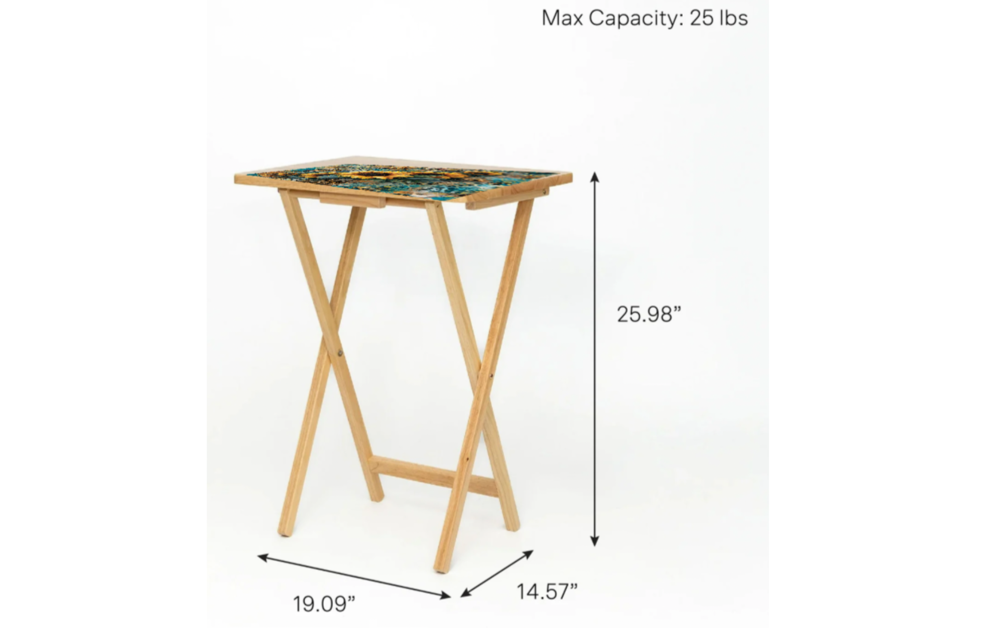 Handmade TV Tray. Phoenix Folding TV Tray Table
