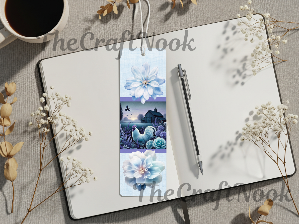 Aluminum Metal Bookmarks, Chicken Images TheCraftNook