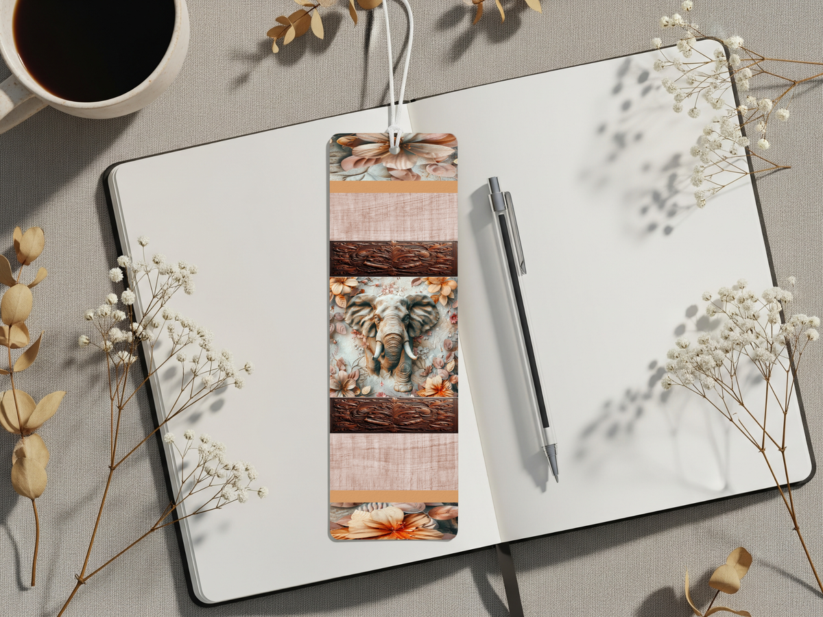 Aluminum Metal Bookmarks, Elephant Images TheCraftNook