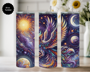 Phoenix 20 oz Stainless Steel Tumbler - Rise & Shine Collection TheCraftNook