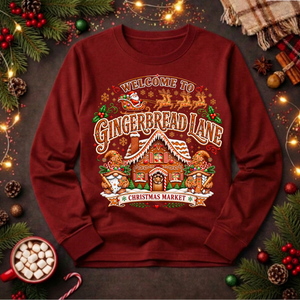Gingerbread Lane Long Sleeve Tee TheCraftNook