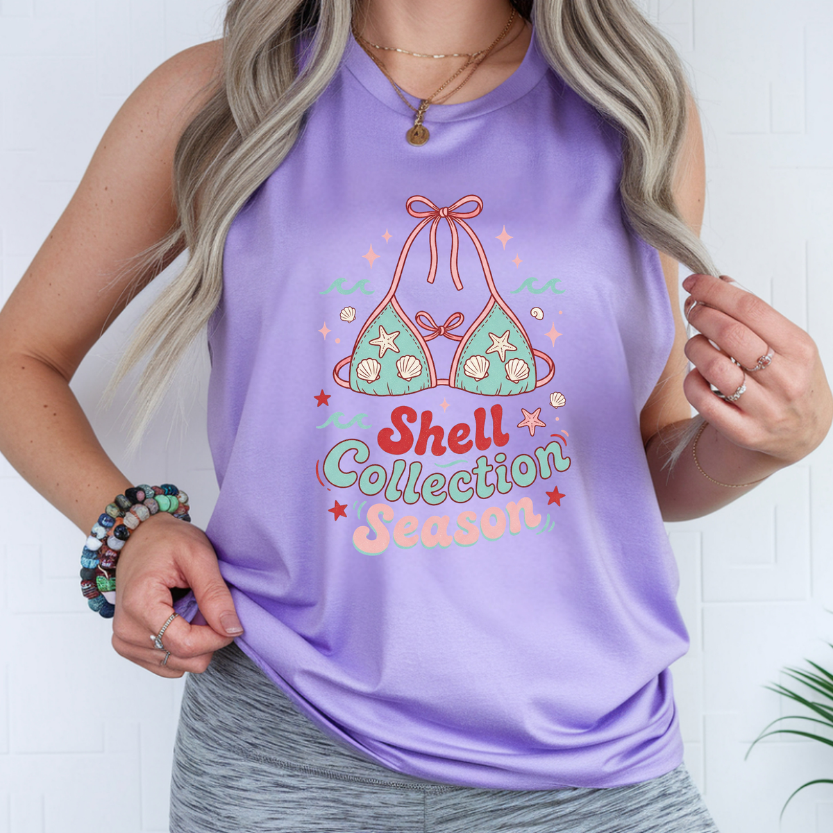 Shell Collection Graphic Tank Top TheCraftNook