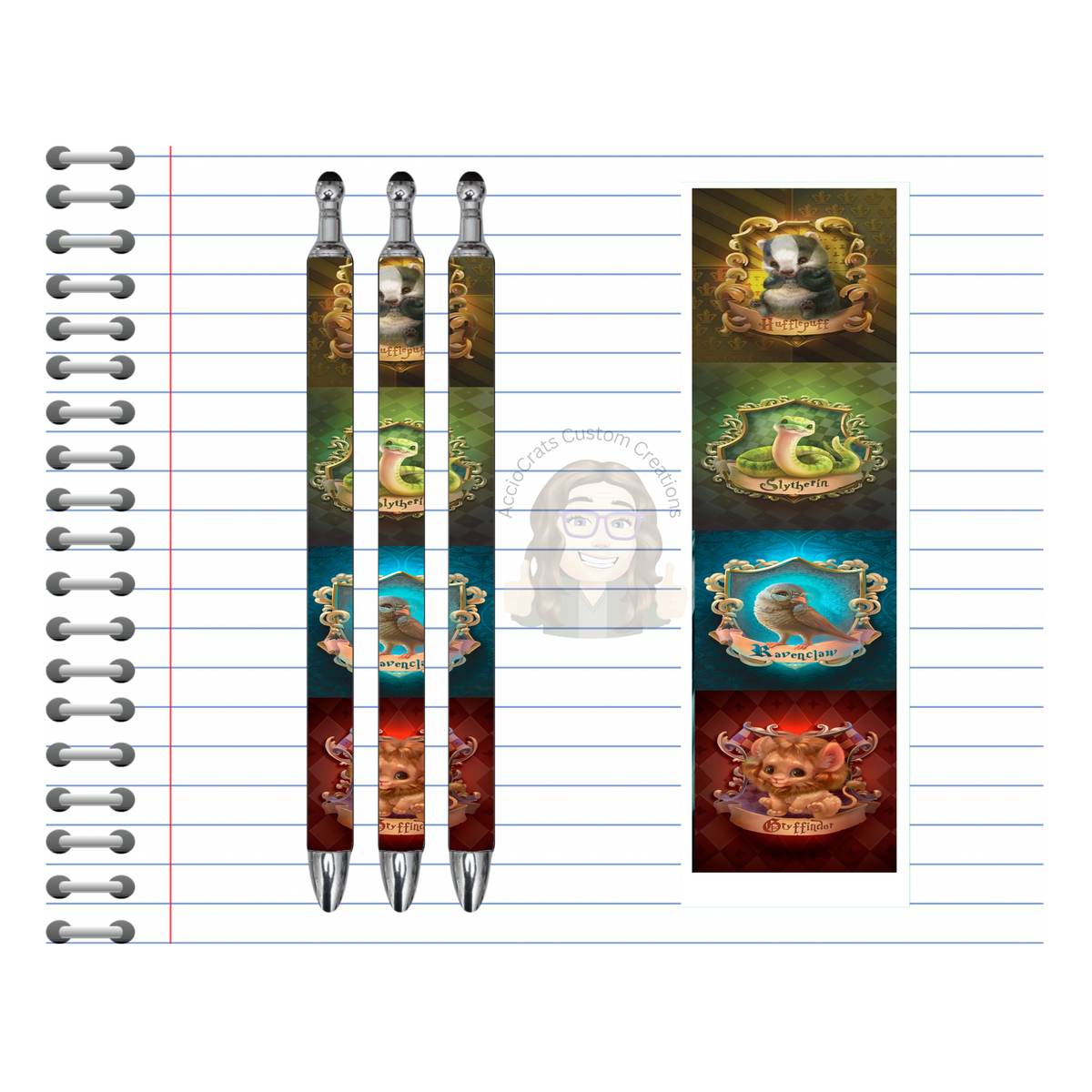 Refillable Pens, Wizard Images. Write with a little magic! ✨🪄Multiple options and Images available. TheCraftNook