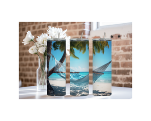 20 oz Beach Bliss Stainless Steel Tumblers, Multiple images to Choose from. TheCraftNook
